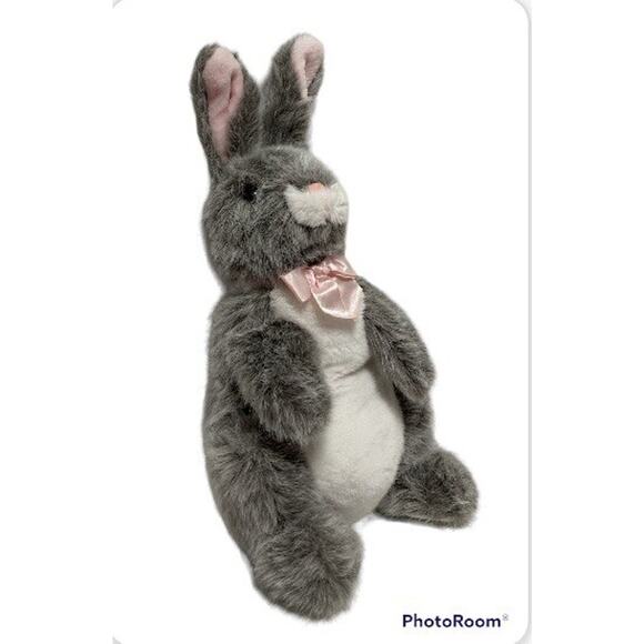 Great O’Hare Easter Bunny Rabbit Plush Puppet 17 Inch Emporium Capwell Korea EUC - Picture 2 of 8